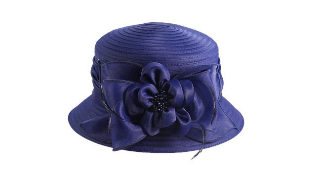 車縫布條帽，柯根紗帽